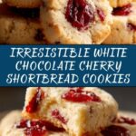 White Chocolate Cherry Shortbread Cookies Recipe