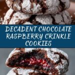 Chocolate Raspberry Crinkle Cookies Recipe