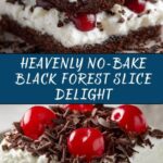 No-Bake Black Forest Slice Recipe