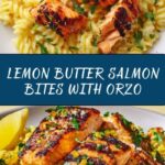 Salmon Bites with Lemon Butter Orzo Recipe
