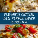 Chicken Bell Pepper Ranch Burritos Recipe