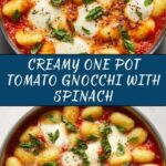 One Pot Tomato Gnocchi with Spinach Recipe