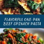 One-Pan Ground Beef and Spinach Pasta Recipe