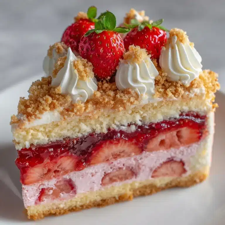 Strawberry Crunch Cheesecake Delight Recipe
