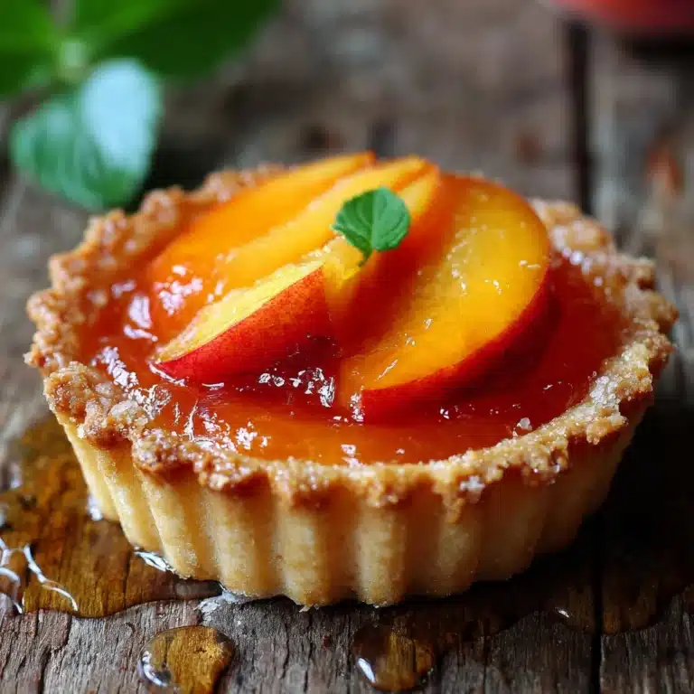 Mini Brown Butter Peach Tarts Recipe