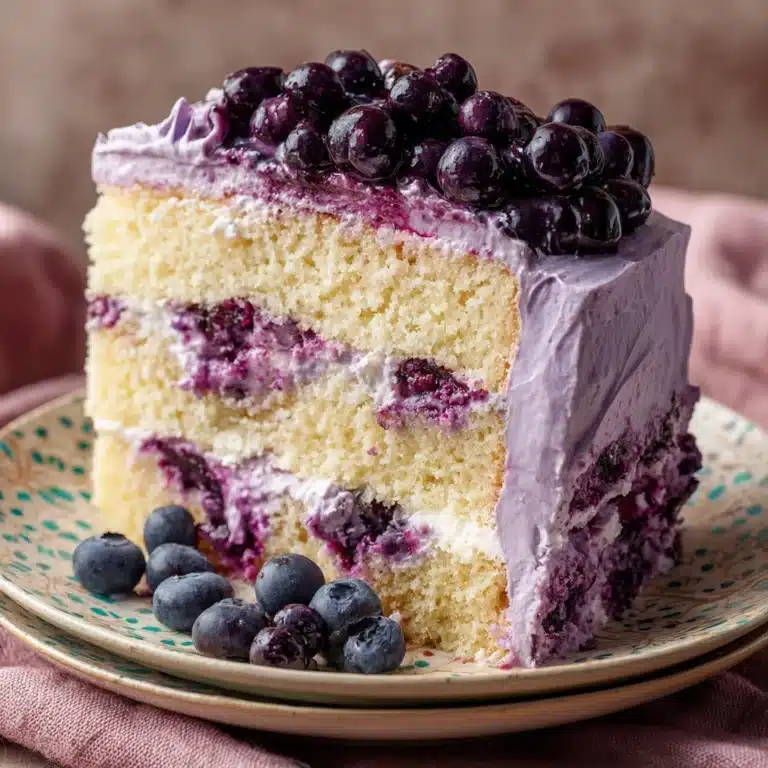 Blueberry Cream Cake Recipe