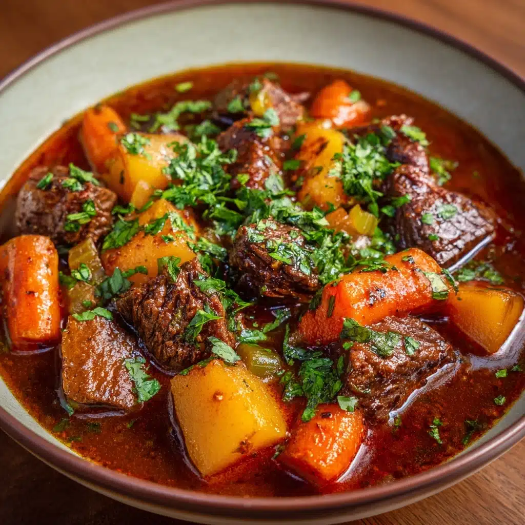 Melt-in-Your-Mouth Beef Stew with Vegetable Ragout Recipe - Recipe Image