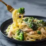 Broccoli Cheddar Noodle Skillet Recipe
