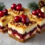 "Christmas Cherry Cheesecake Bars Recipe