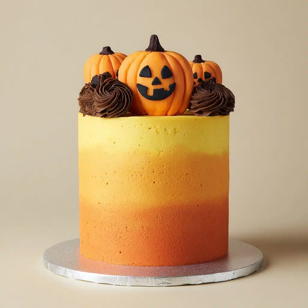 Stenciled Halloween Sprinkle Cake Recipe