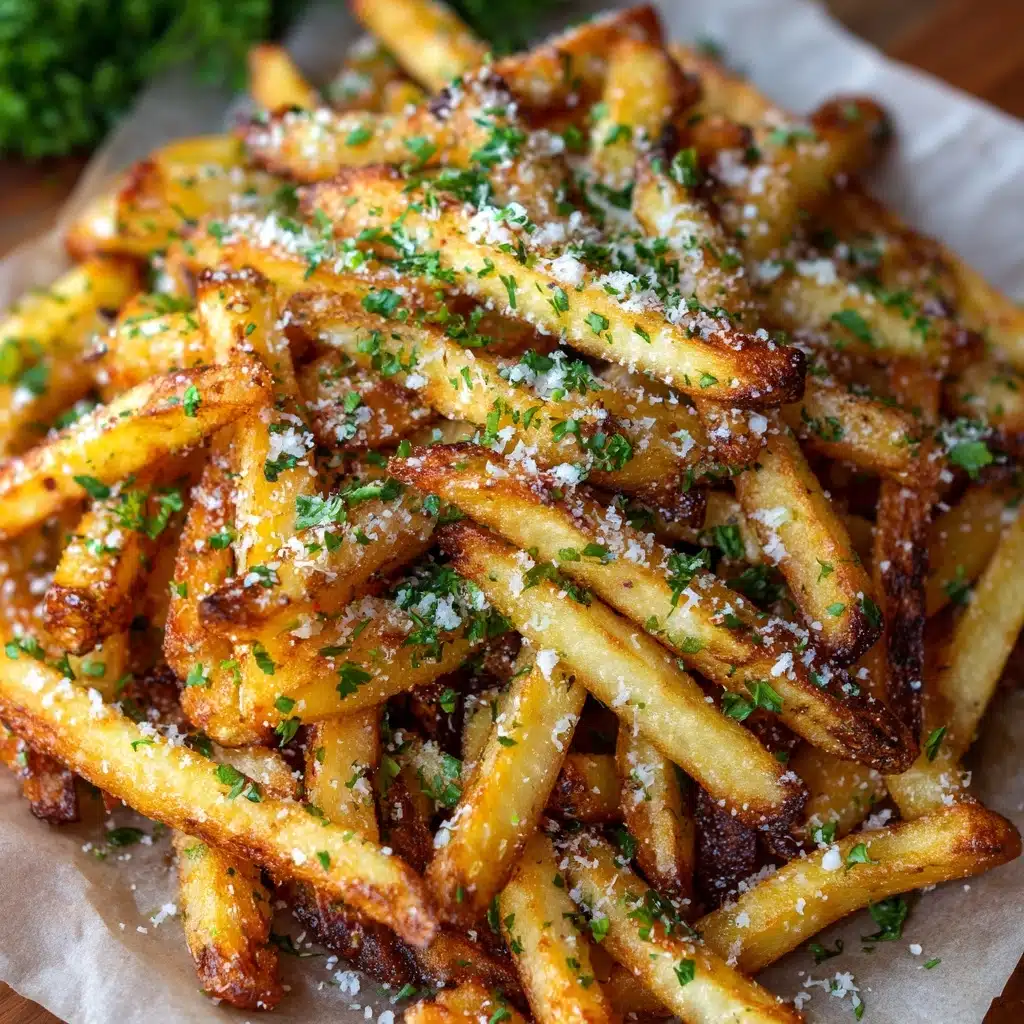 Crispy Baked Parmesan Garlic Fries Recipe - Recipe Image
