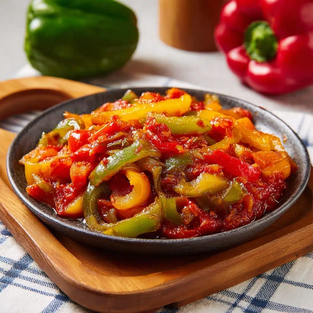 Peperonata – Italian Stewed Peppers Recipe - Recipe Image