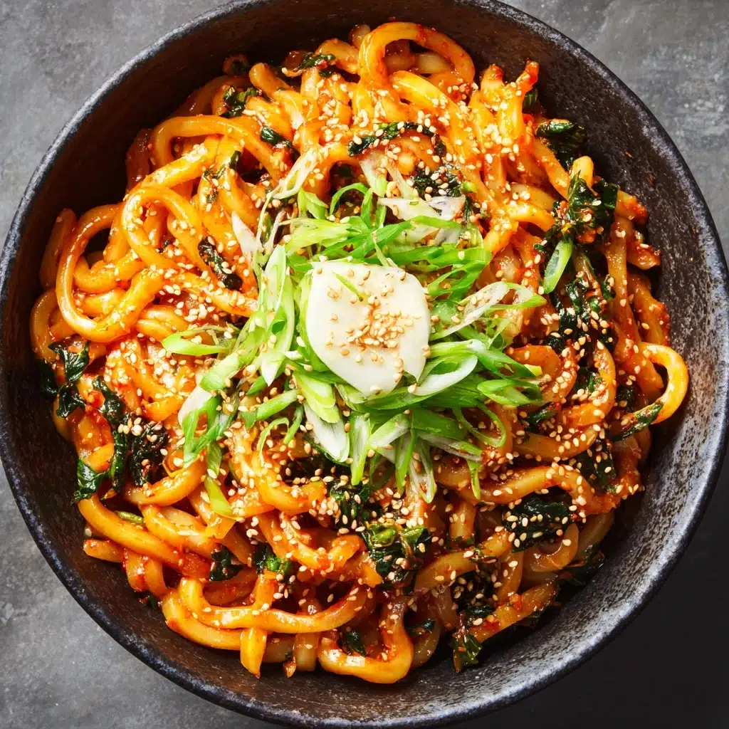 Easy Kimchi Noodles Recipe - Recipe Image