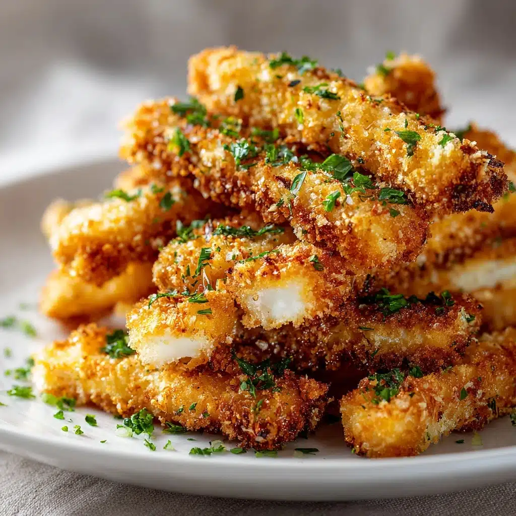 Oven-Baked Crispy Parmesan Chicken Tenders Recipe - Recipe Image