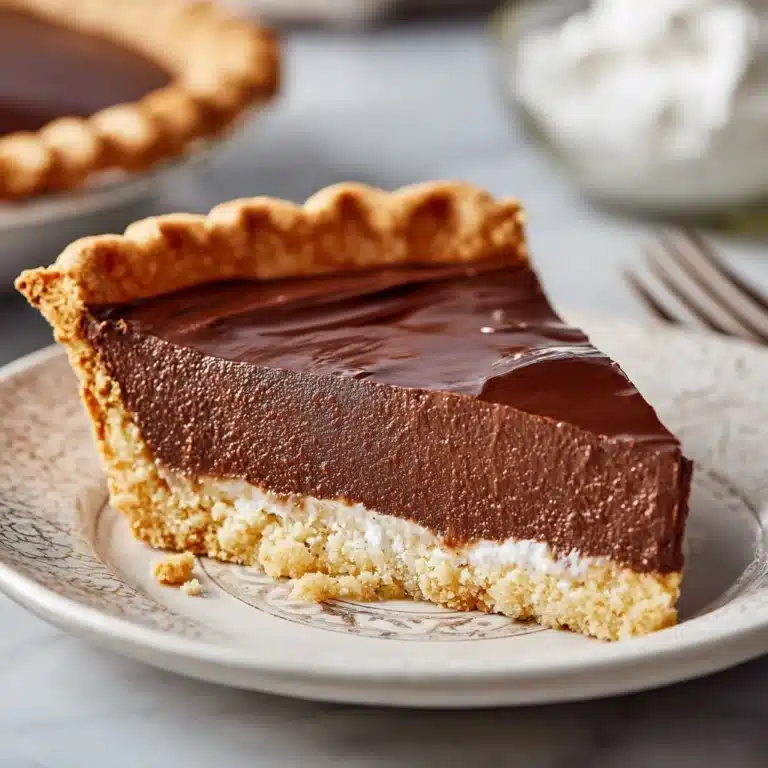 Old-Fashioned Chocolate Pie Recipe