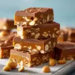 No Bake Crispy Snickers Bars Recipe