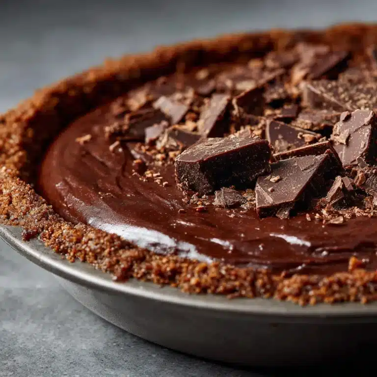 No-Bake Chocolate Pudding Pie Recipe