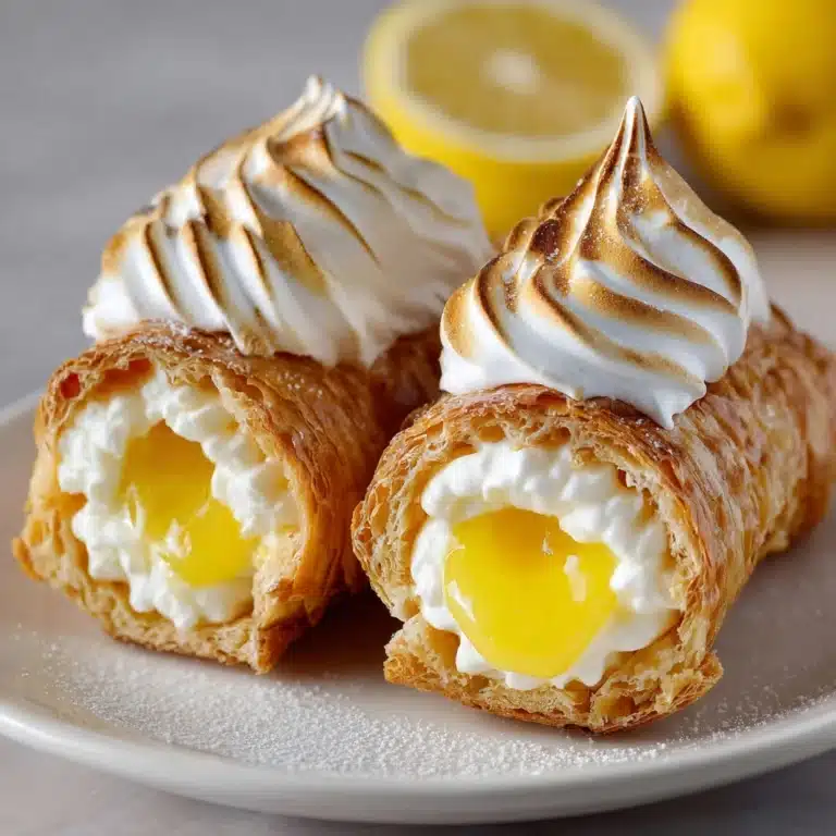 Zesty Lemon Meringue Pie Cannolis Recipe
