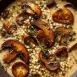 Creamy Mushroom & Pearl Couscous Soup Recipe