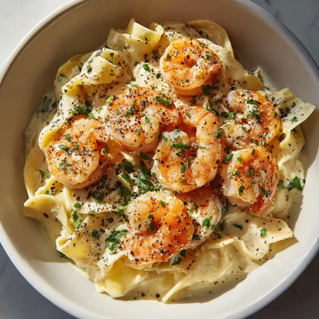 Shrimp Fettuccine Alfredo Recipe - Recipe Image