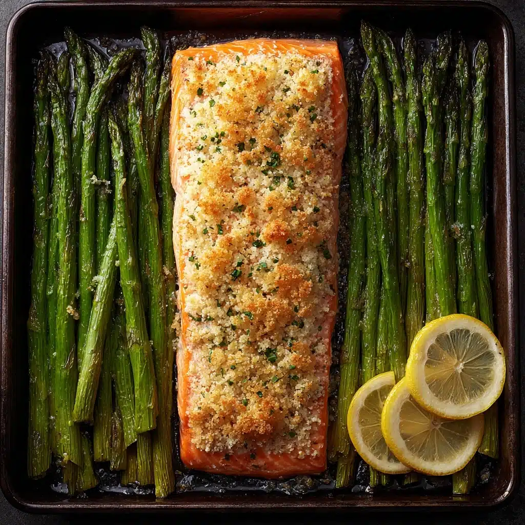 Lemon Pepper Salmon (with Optional Garlic Parmesan Asparagus) Recipe