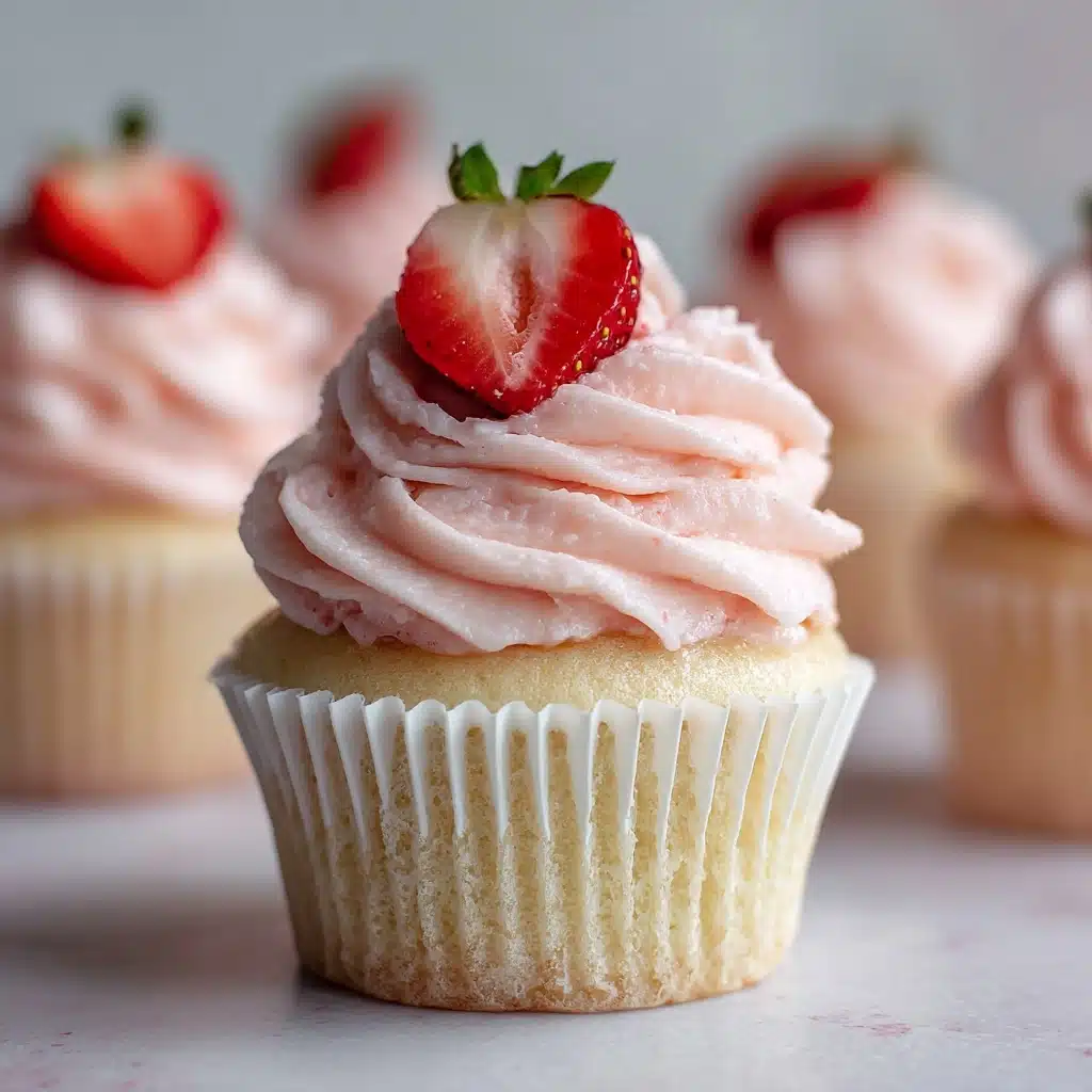 Cupcakes & Fresh Strawberry Buttercream Recipe