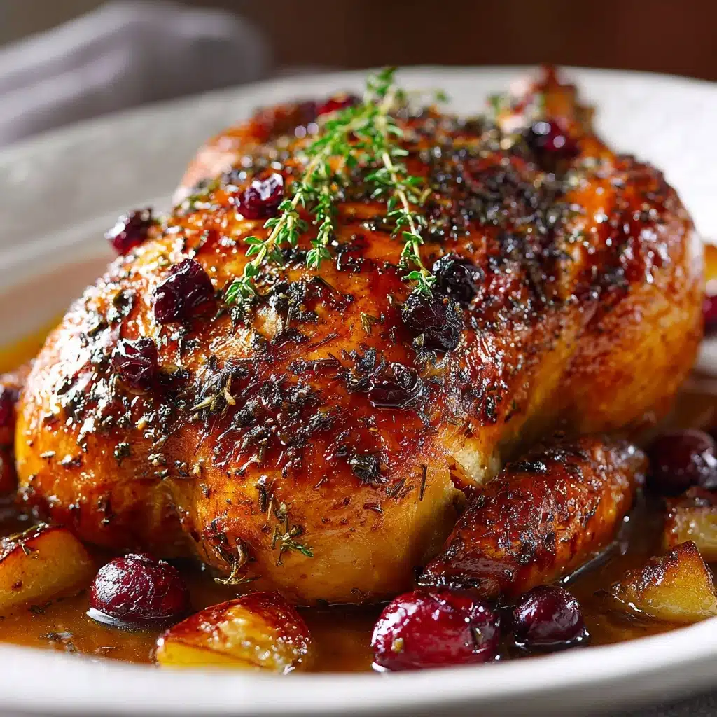 Apple & Cranberry Roasted Chicken Recipe - Recipe Image