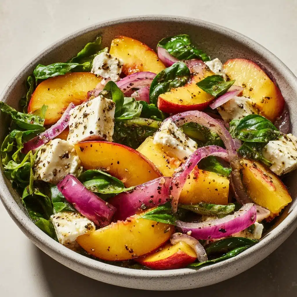 Irresistible Peach Salad: Fresh, Sweet & Savory Recipe