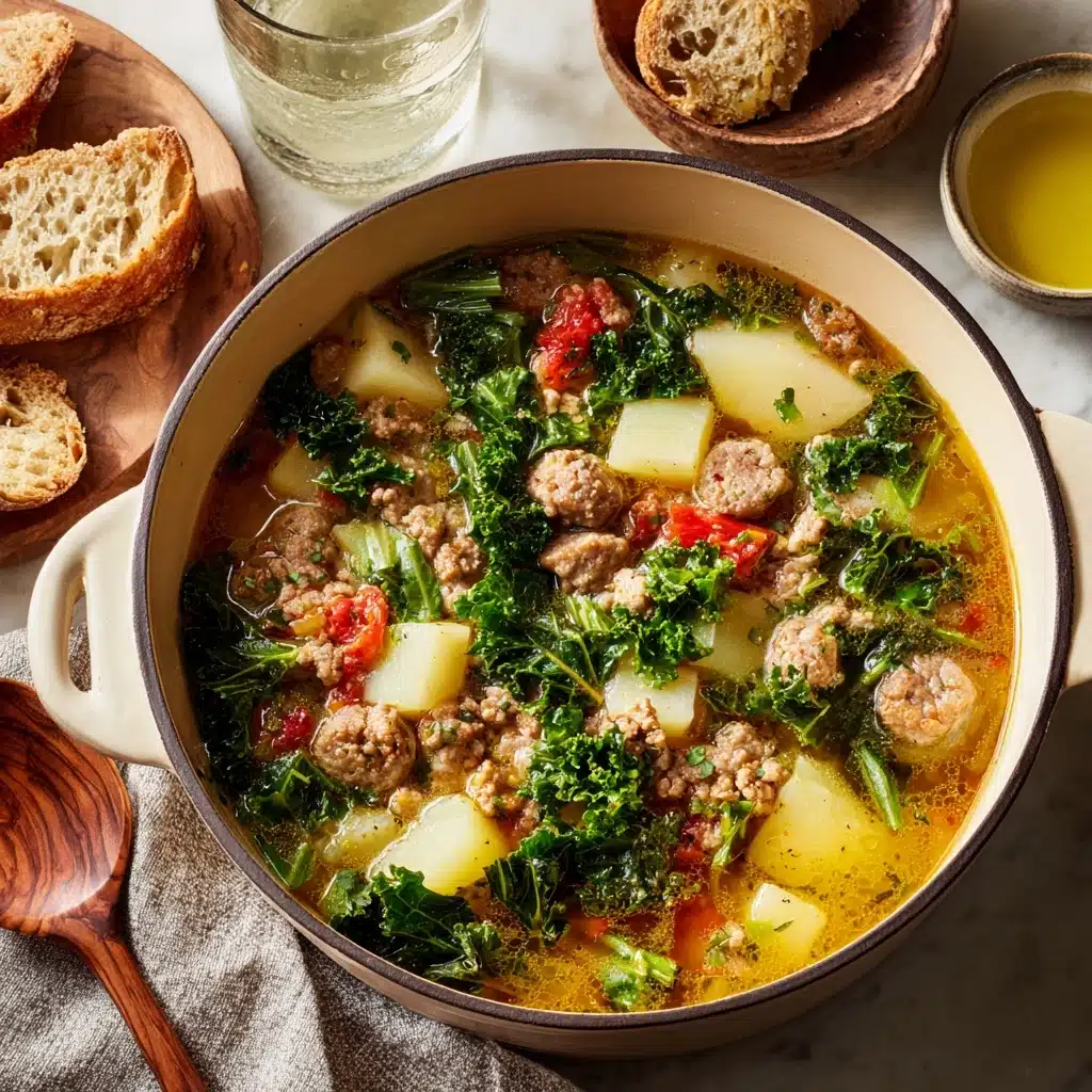Sausage, Potato and Spinach Soup Recipe - Recipe Image