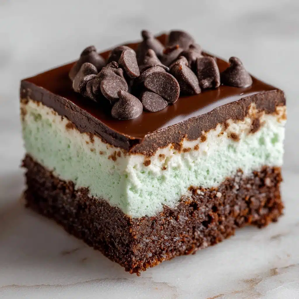 Mint Chocolate Cookie Bars Recipe - Recipe Image