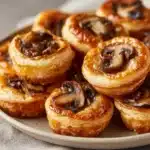 Mushroom Cheese Puff Bites Recipe