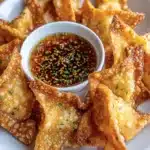 Crab Rangoons with Orange Sweet Chili Dipping Sauce Recipe