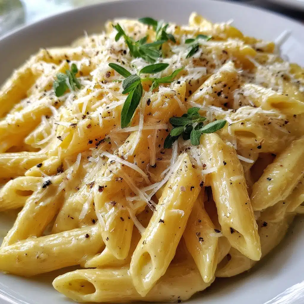 Creamy Garlic Penne Pasta Recipe