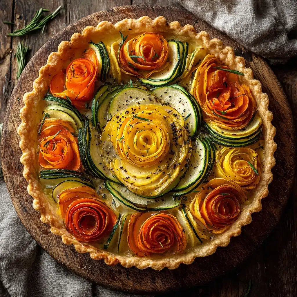 Vegetable Tart in Buttery Puff Pastry Recipe