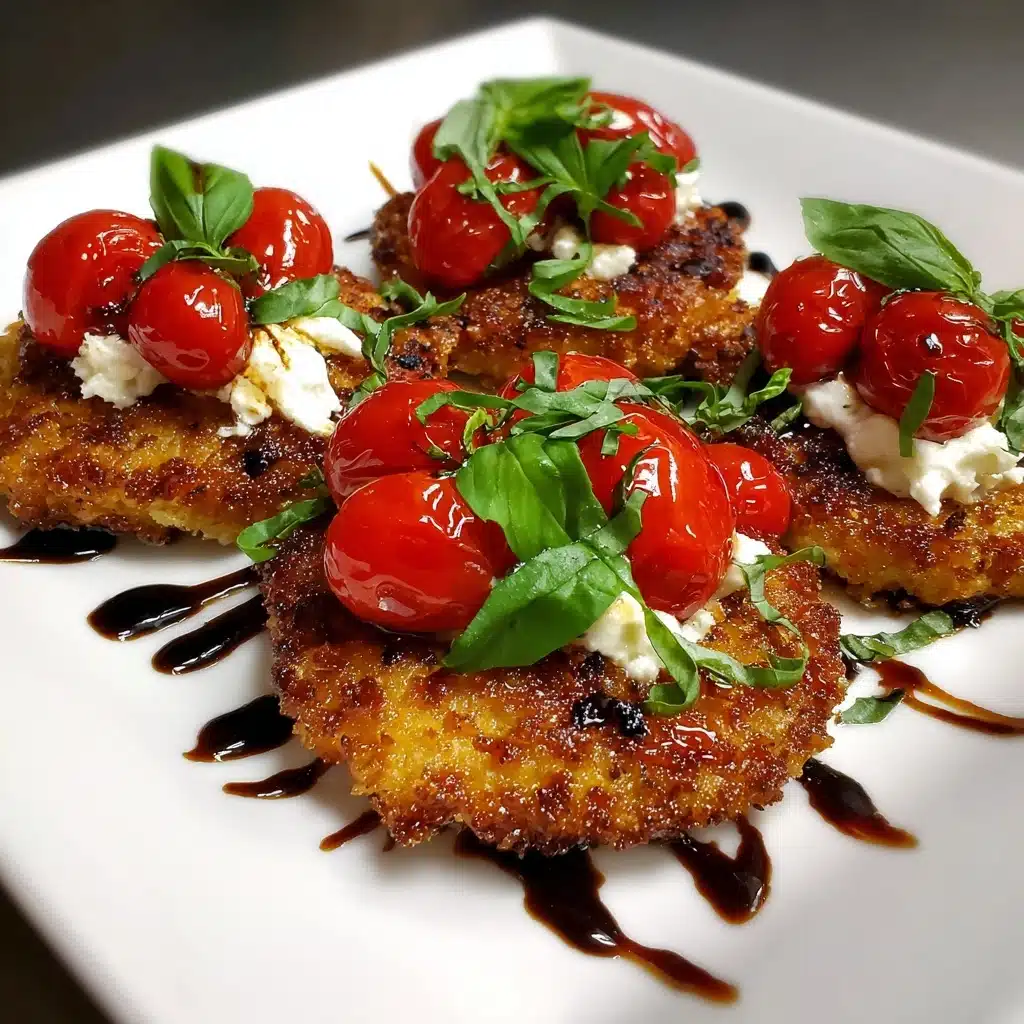 Cutlets with Tomato and Burrata Topping Recipe