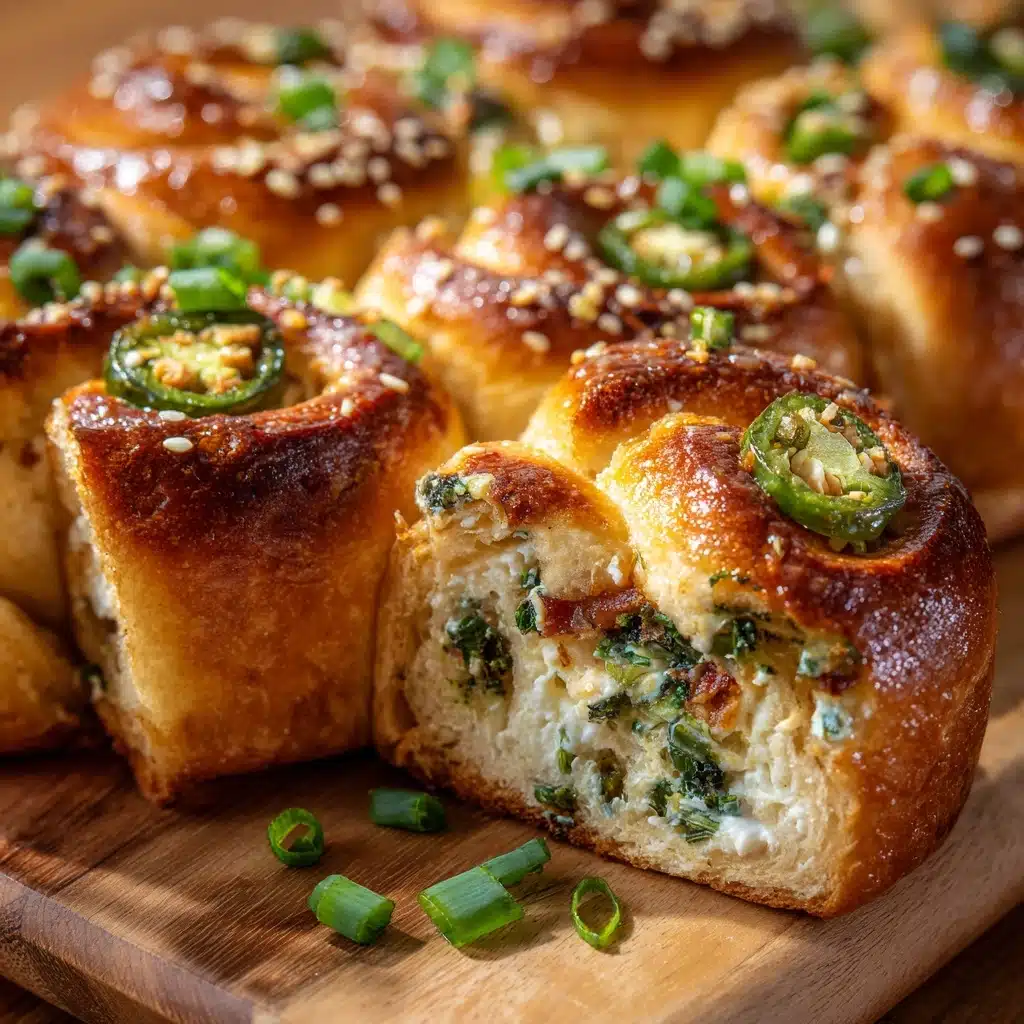 Jalapeño Popper Stuffed Rolls Recipe - Recipe Image