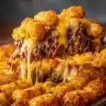 Cheesy Ground Beef Tater Tot Casserole Recipe