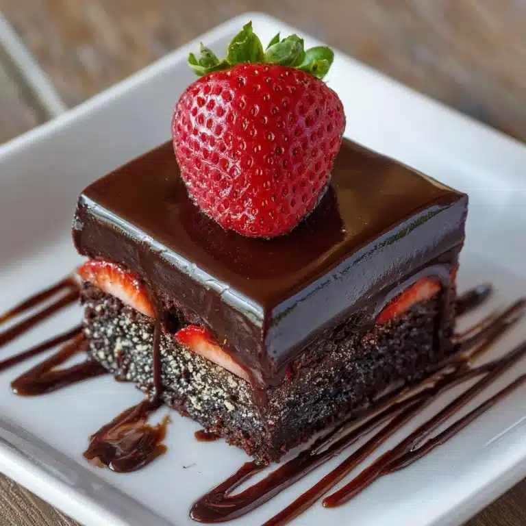 Chocolate Covered Strawberry Brownies Recipe