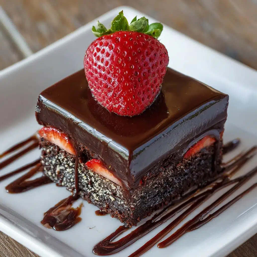 Chocolate Covered Strawberry Brownies Recipe