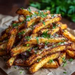 Crispy Baked Parmesan Garlic Fries Recipe