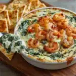 Cheesy and Creamy Shrimp & Crab Spinach Dip Recipe