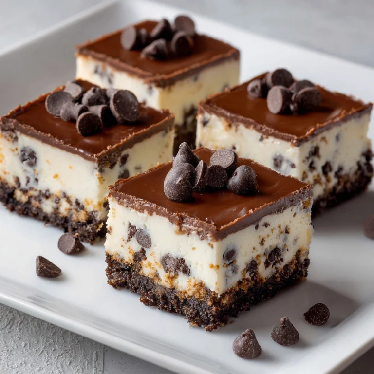 Chocolate Chip Cheesecake Bars Recipe