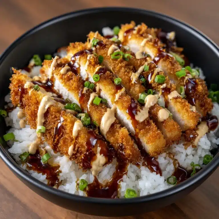 Japanese Katsu Bowls with Tonkatsu Sauce Recipe