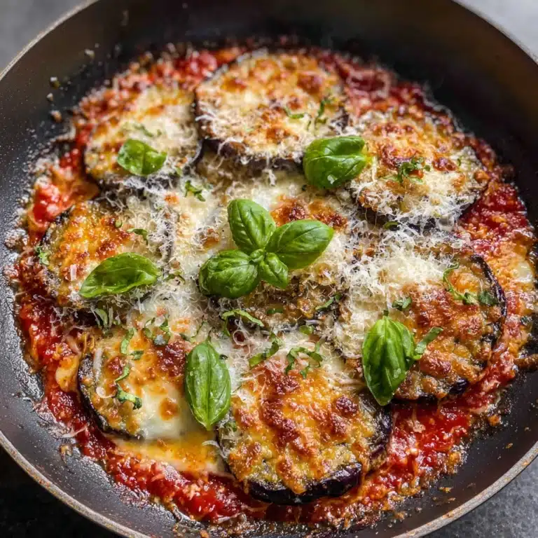 Skillet Eggplant Parmesan: A Comforting Delight Recipe