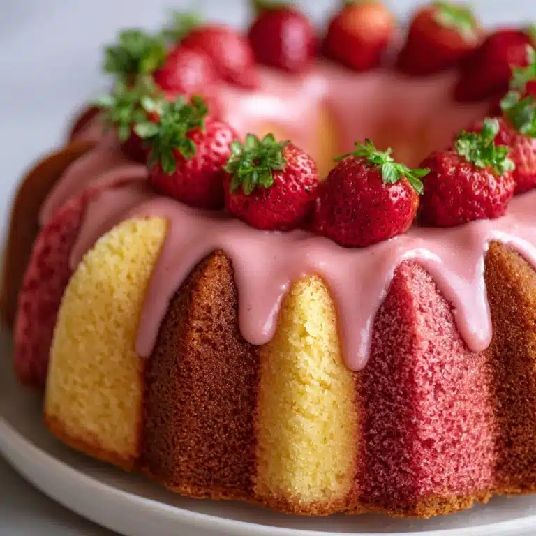 Strawberry Milkshake Pound Cake Recipe