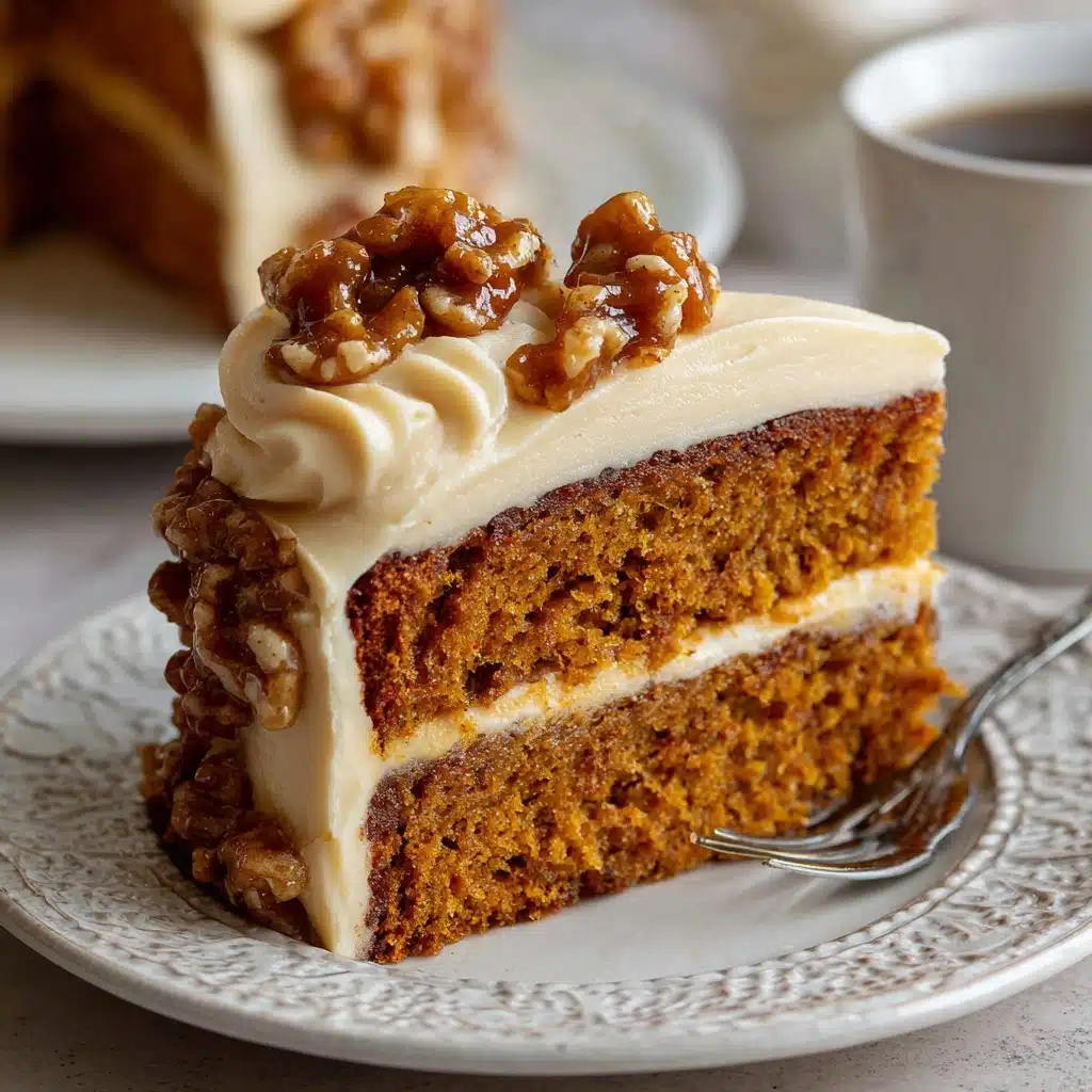 Pumpkin Cake with Caramel Cream Cheese Frosting Recipe