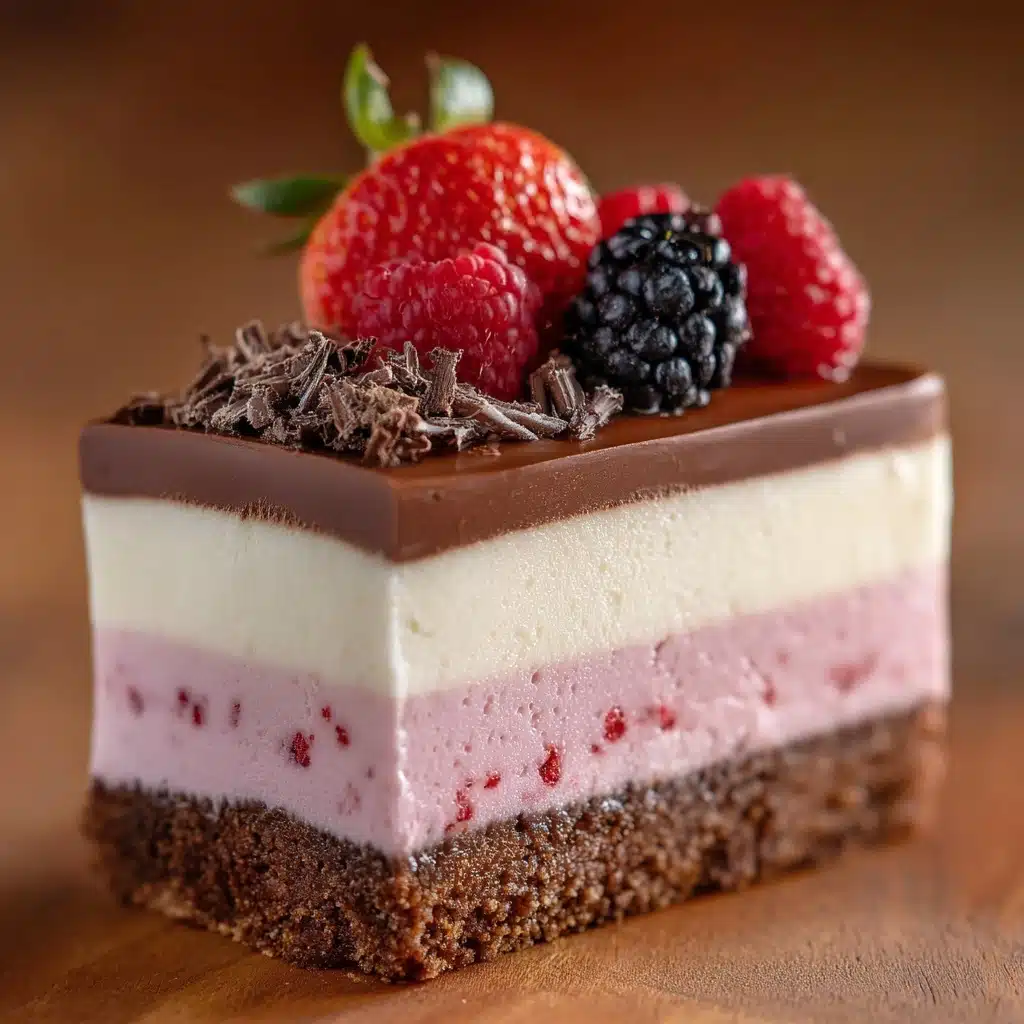 Neapolitan Cheesecake Cake Recipe