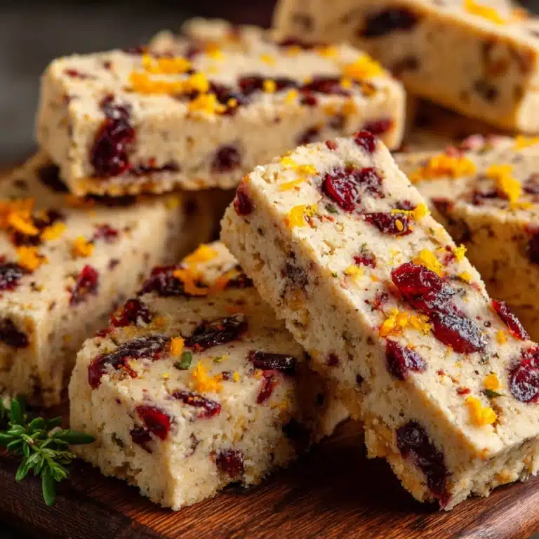Orange Cranberry Shortbread Cookies Recipe