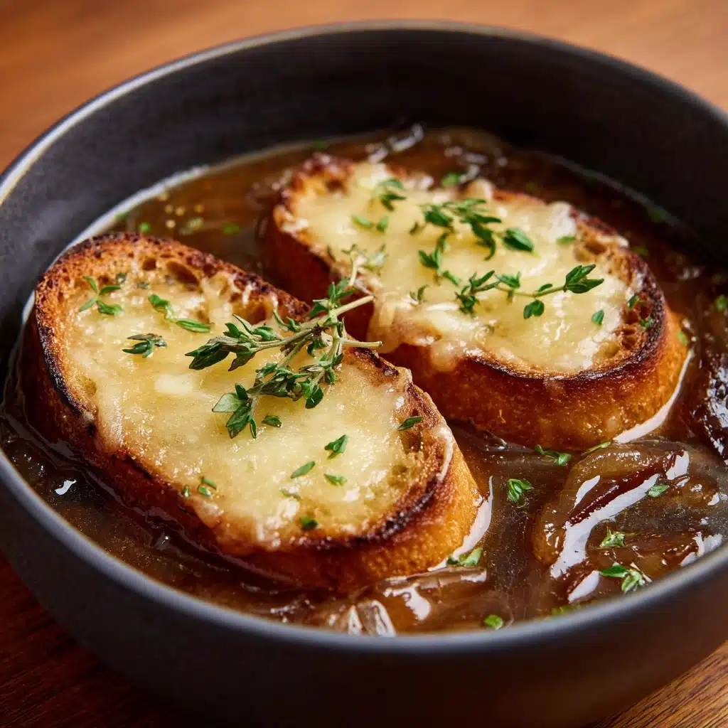 French Onion Short Rib Soup with Gruyère Toast Recipe