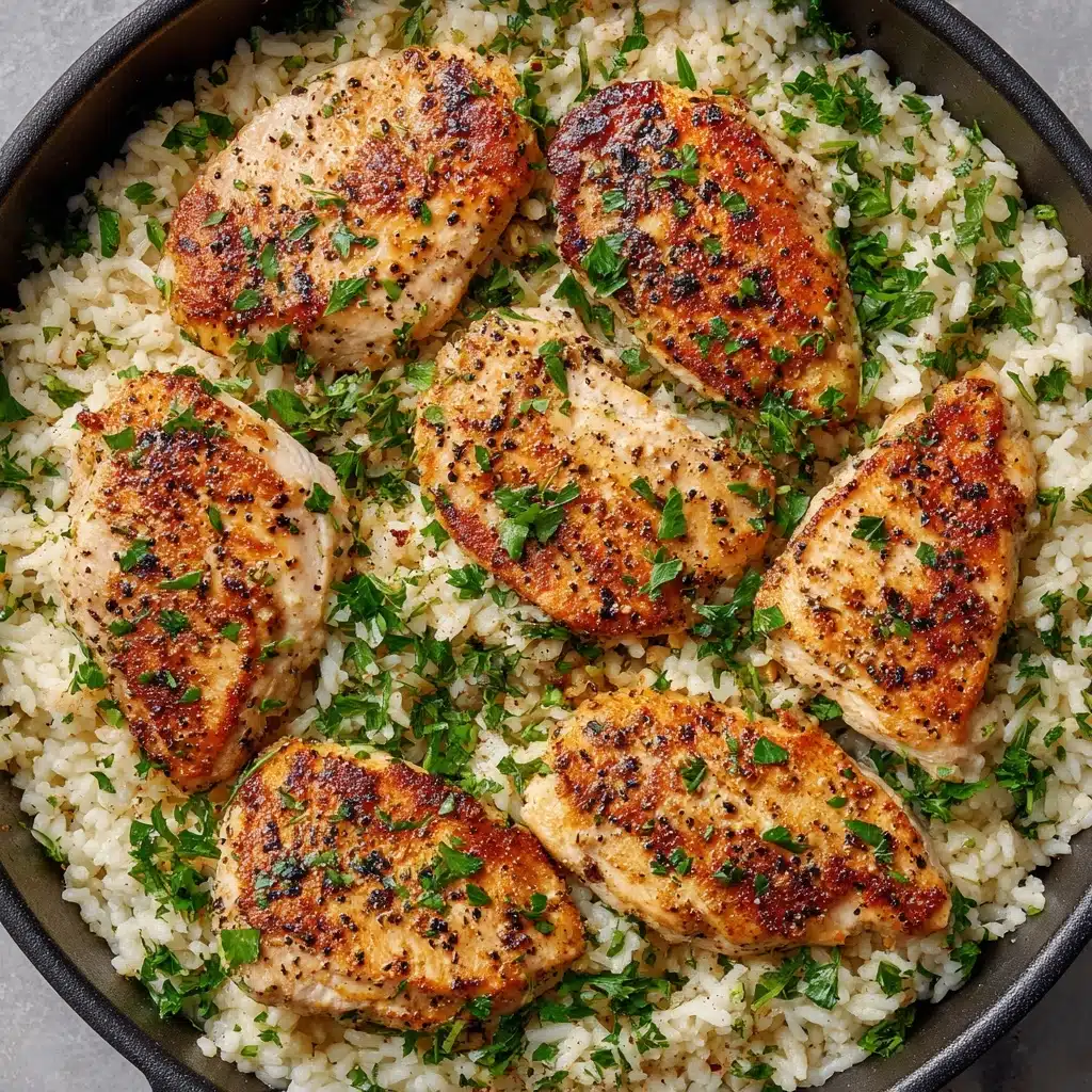 Chicken with Garlic Parmesan Rice Recipe